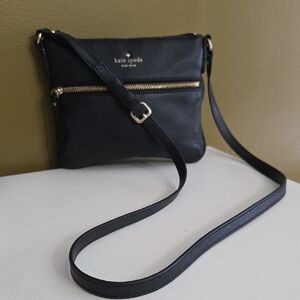 Kate Spade Black Leather Crossbody Bag